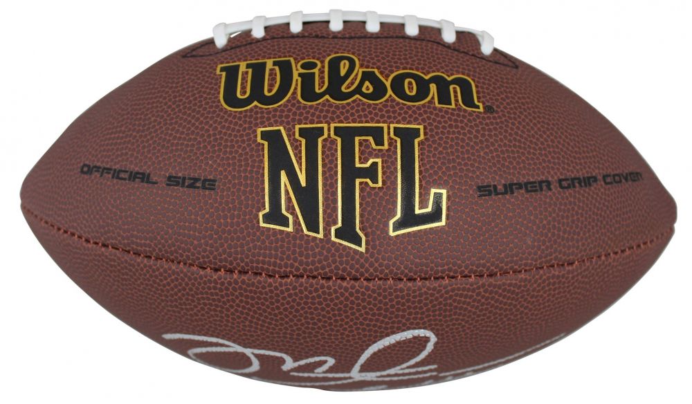 Mike Alstott Signed Wilson NFL Football - Beckett
