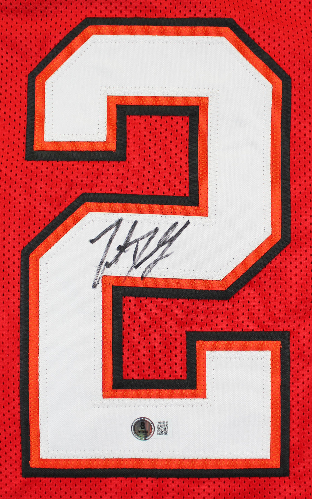 Trent Dilfer Signed Tampa Bay Buccaneers CUSTOM Red #12 Jersey - Beckett