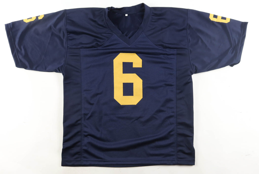 Tyrone Wheatley Autographed Michigan Wolverines Custom Jersey